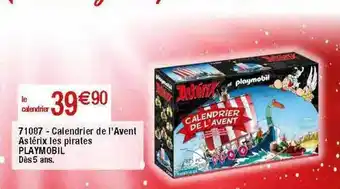 Migros Calendrier de l'avent astérix les pirates playmobil offre
