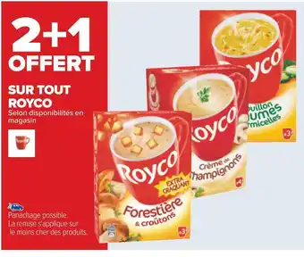 Carrefour Royco 2+1 offert sur tout royco offre