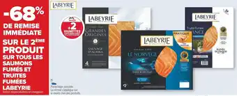 Carrefour Labeyrie -68% de remise immédiate sur le 2ème produit sur tous les saumons fumés et truites fumées labeyrie offre