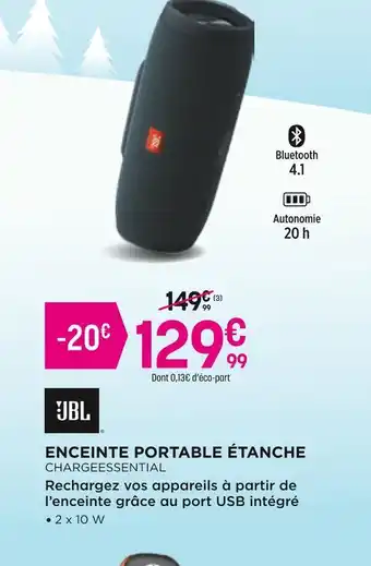 Pulsat Jbl enceinte portable étanche offre