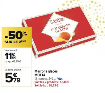 Motta marrons glacés