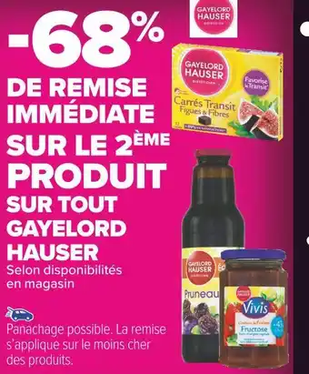 Carrefour Market Gayelord hauser -68% de remise immédiate sur le 2ème produit sur tout gayelord hauser offre