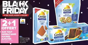Carrefour Market Gerblé 2+1 offert sur tout gerblé sans sucres ajoutés offre