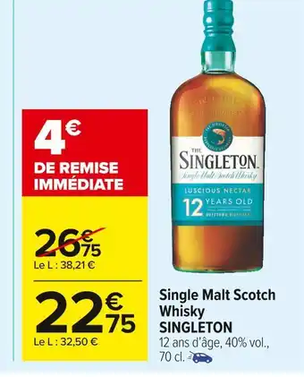Singleton single malt scotch whisky