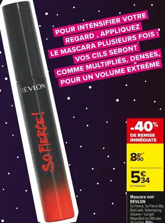 Carrefour Market Revlon mascara noir offre