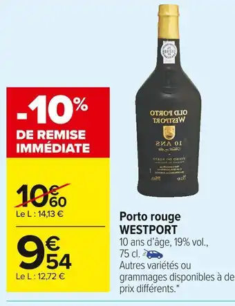 Carrefour Market Westport porto rouge offre