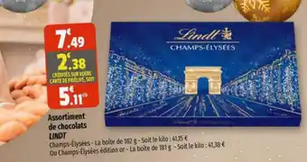 Coccimarket Assortiment de chocolats lindt offre