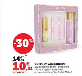 U Express Coffret vanderbilt offre