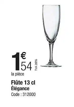 Flûte 13cl élégance