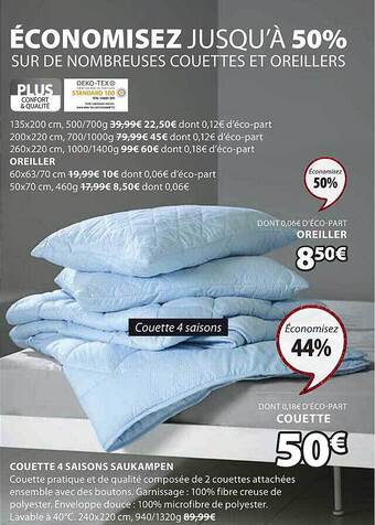 JYSK Couette 4 saisons saukampen offre