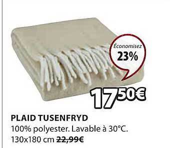 JYSK Plaid tusenfryd offre