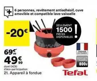 Appareil Ă fondue tefal