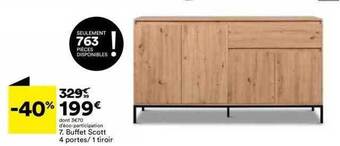 BUT Buffet scott 4 portes - 1 tiroir offre