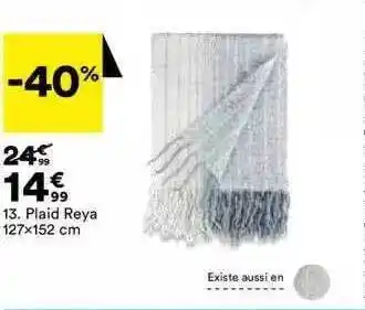 BUT Plaid reya 127 x 152 cm offre