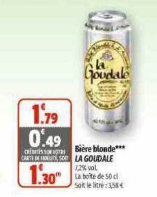 Coccimarket Bière blonde la goudale offre