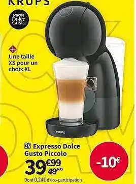 Conforama Expresso dolce gusto piccolo krups offre