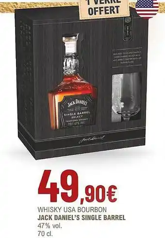 La Vignery Whisky usa bourbon jack daniel's single barrel 47% vol. offre