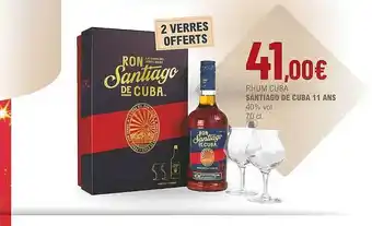 La Vignery Rhum cuba santiago de cuba 11 ans 40% vol. offre