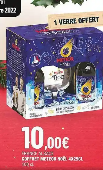La Vignery France alsace coffret meteor noël 4x25cl offre