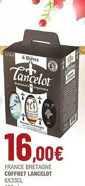 La Vignery France bretagne coffret lancelot offre