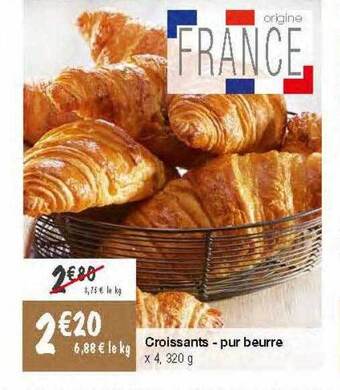 Migros Croissants - pur beurre offre