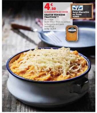 Super U Gratin verrière traiteur offre