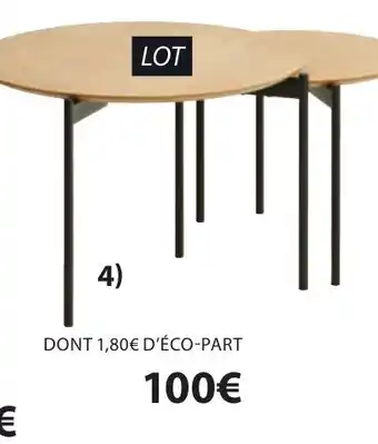 JYSK Tables Gigognes Brabrand offre