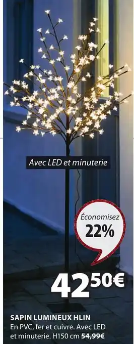 JYSK Sapin Lumineux Hlin offre