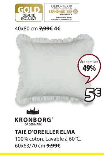 JYSK Taie d'Oreiller Elma offre