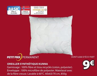 JYSK Oreiller Synthétique Kunna offre