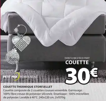 JYSK Couette Thermique Storfjellet offre