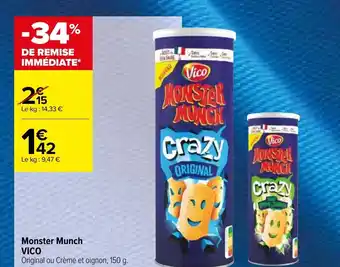 Carrefour Contact Monster Munch Vico offre