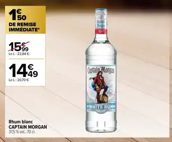 Carrefour Contact Rhum Blanc Captain Morgan offre