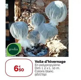 Weldom Voile D'Hivernage offre