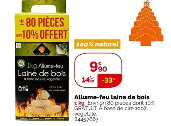 Weldom Allume-Feu Laine de Bois offre
