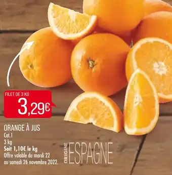 Match Orange à Jus offre