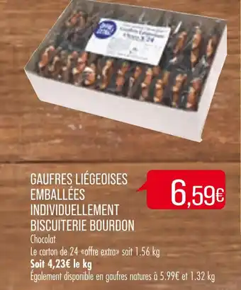 Gaufres Liégeoises Emballées Individuellement Biscuiterie Bourdon