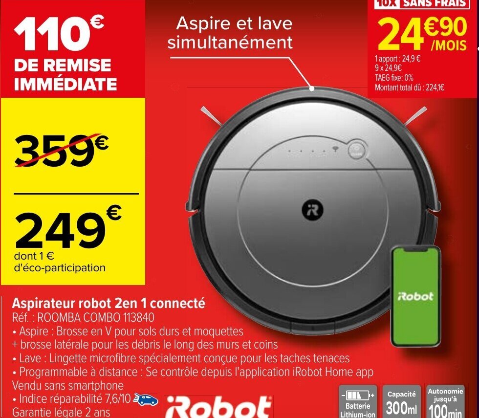 Roomba 698 carrefour hot sale