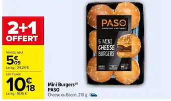 Carrefour Mini Burgers Paso offre