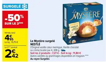 Carrefour Le Mystère Surgelé Nestlé offre