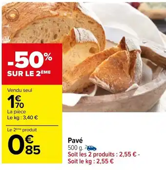 Carrefour Pavé offre