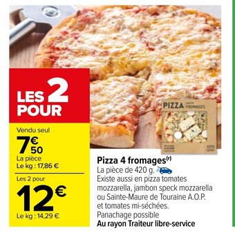 Carrefour Pizza 4 Fromages offre