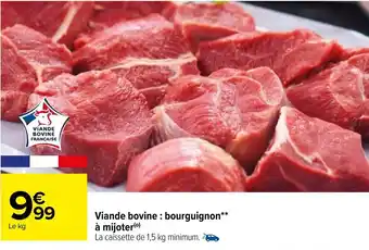 Carrefour Viande Bovine: Bourguignon à Mijoter offre