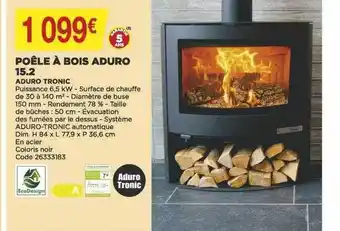 Poêle à bois aduro 15.2 aduro tronic