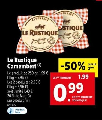 Le Rustique Camembert