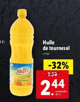 Lidl Huile de Tournesol offre