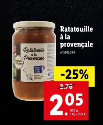 Lidl Ratatouille a La Provençale offre