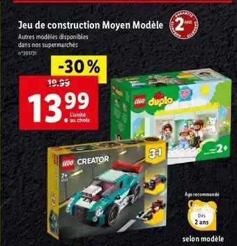 Lidl Jeu de Construction Moyen Modele offre
