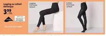 Lidl Legging Ou Collant Thermique offre