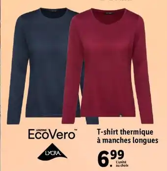 Lidl T-shirt Thermique a Manches Longues offre